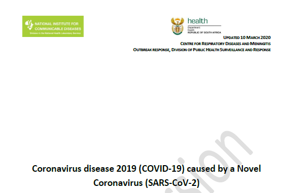 NEHAWU NICD_DoH-COVID-19-Guidelines-10March2020_final